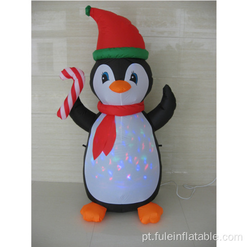 Feliz Natal Pinguim inflável para decoração de Natal